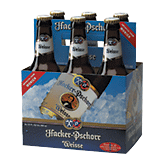 Hacker-Pschorr Wheat Beer Weisse 12 Oz 6 Pk, 6 Pk w/Bottle Left Picture